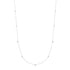 Silver Bezel Cubic Zirconia Station Necklace